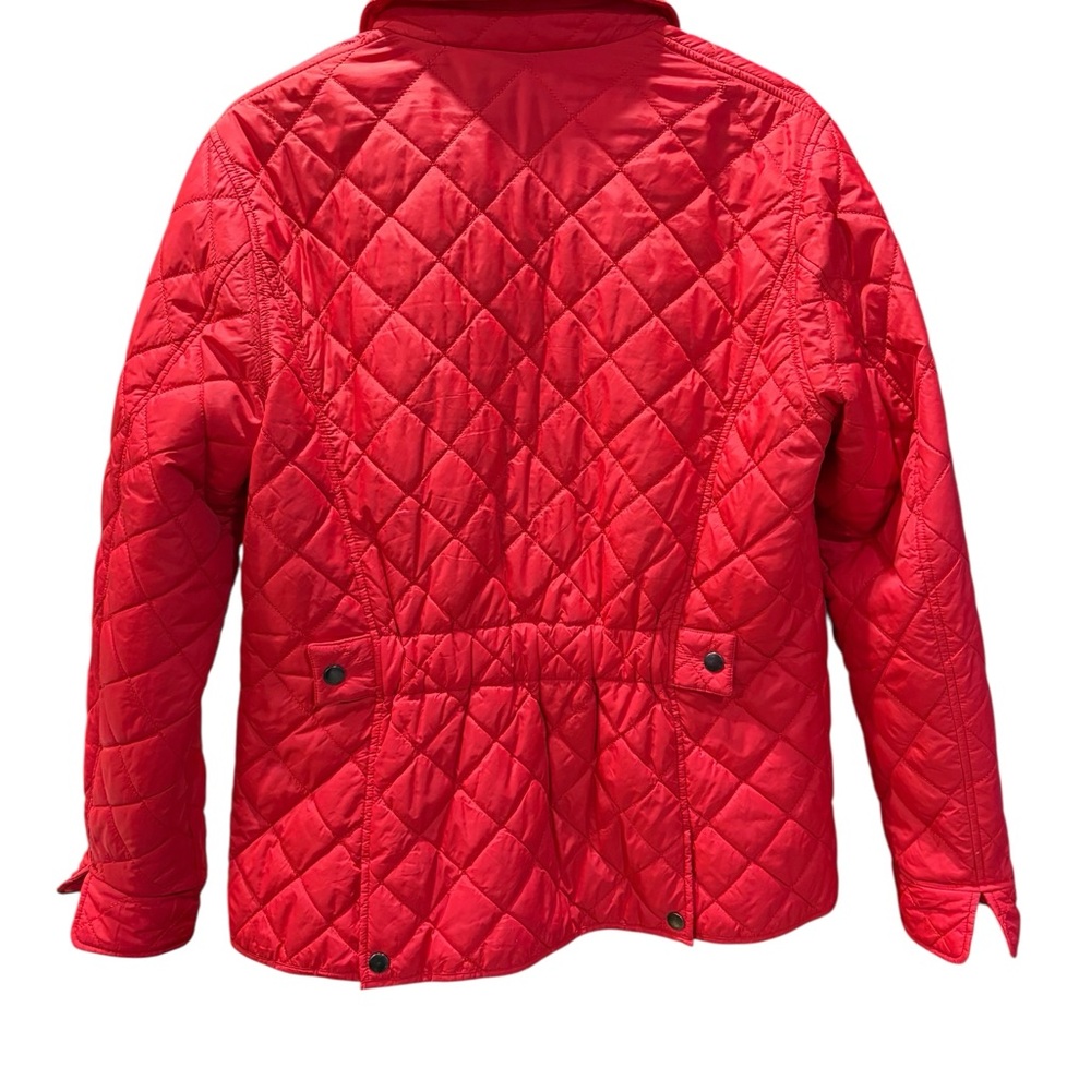 Saint James Red and Navy Striped Interior Quilted Jacket - Picture 2 of 6